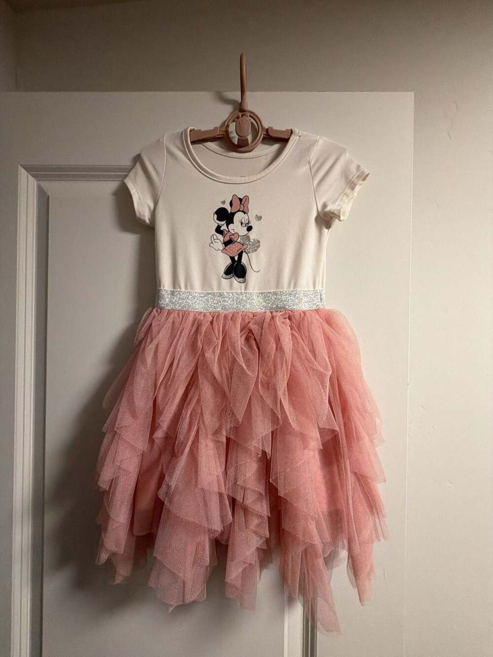 Disney Junior Minnie Mouse Toddler Girl Short Sleeve Tutu Dress